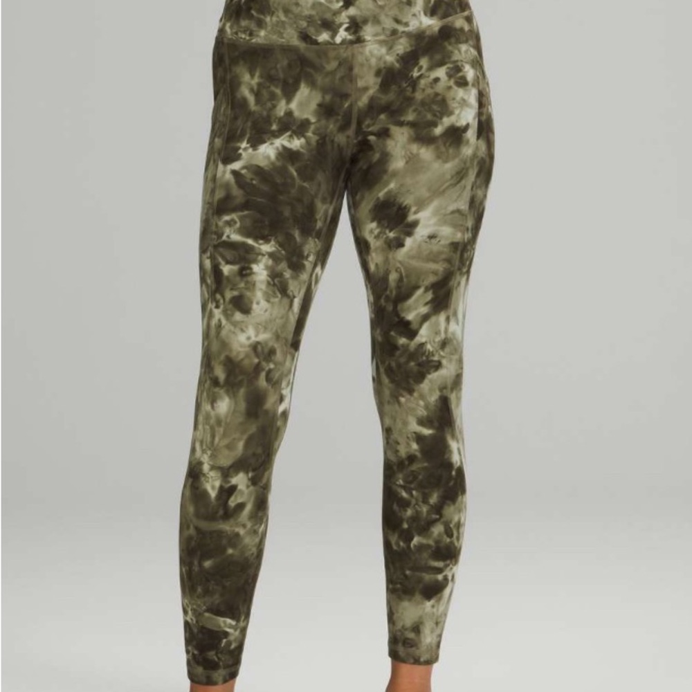 Lululemon Green Tie-Dye Leggings